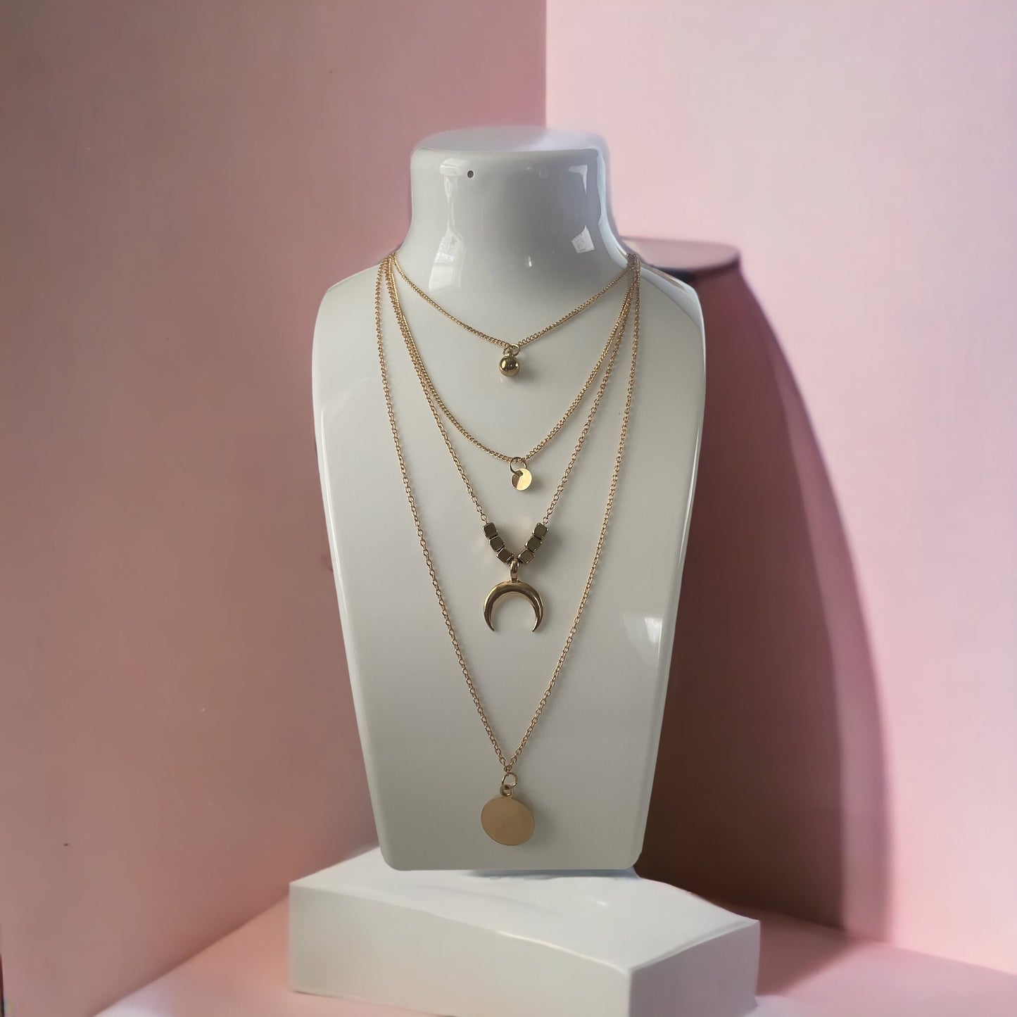 Vintage Multilayer Gold Necklace