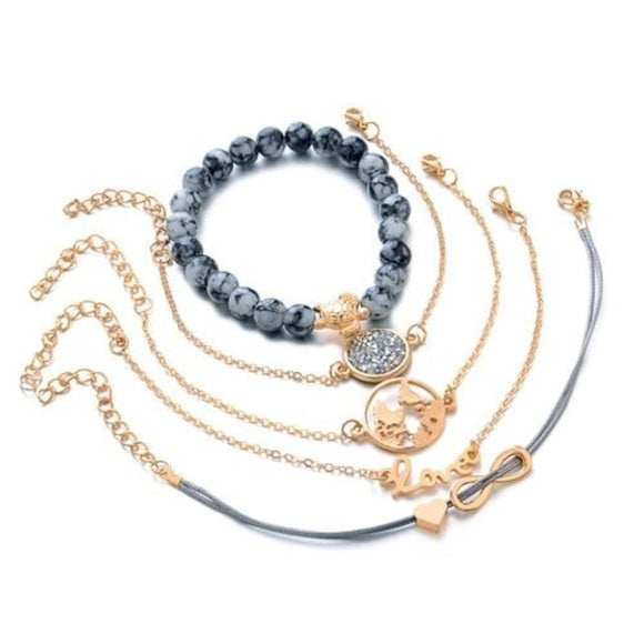 Bohemian Turtle Charm Bracelets Sets