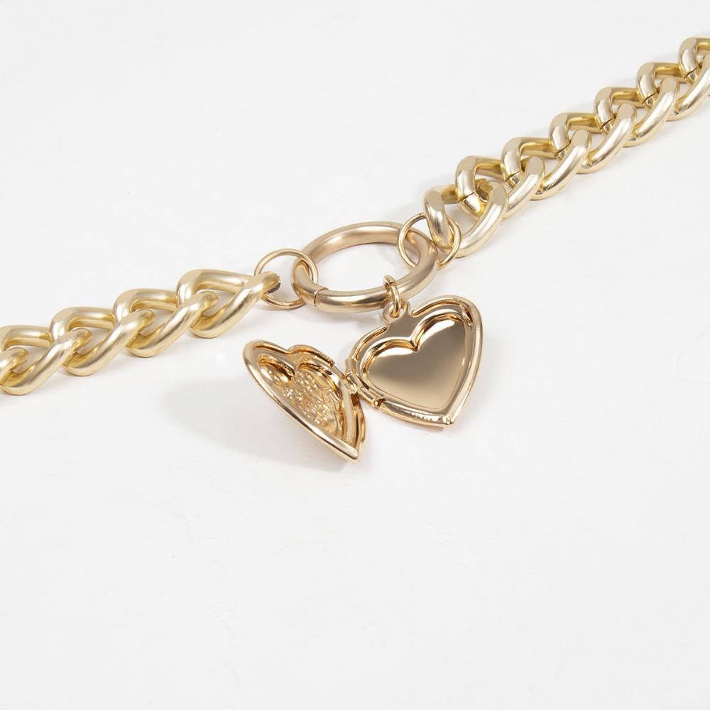 Punk Metal Heart Choker Necklace