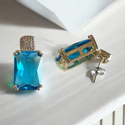 Blue Princess Drop Earring