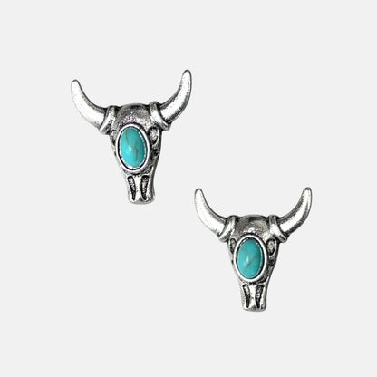 Turquoise Longhorn Studs