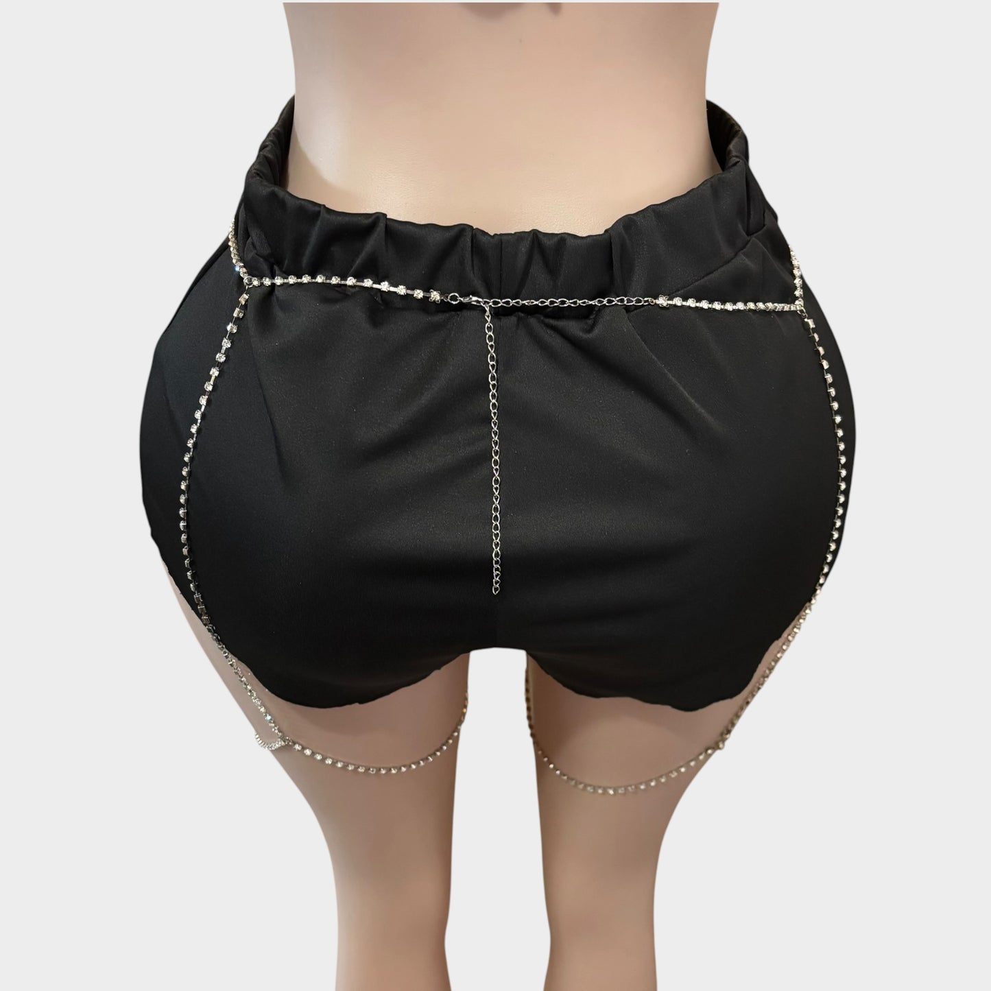 Crystal Silver Thigh Leg Body Chain