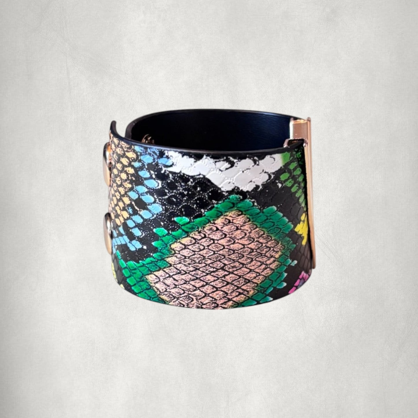 V Shape Wide Charm Cuff Wrap Bracelet