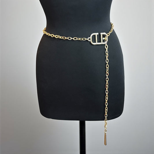 Chic Geometric Metal Waist Chain