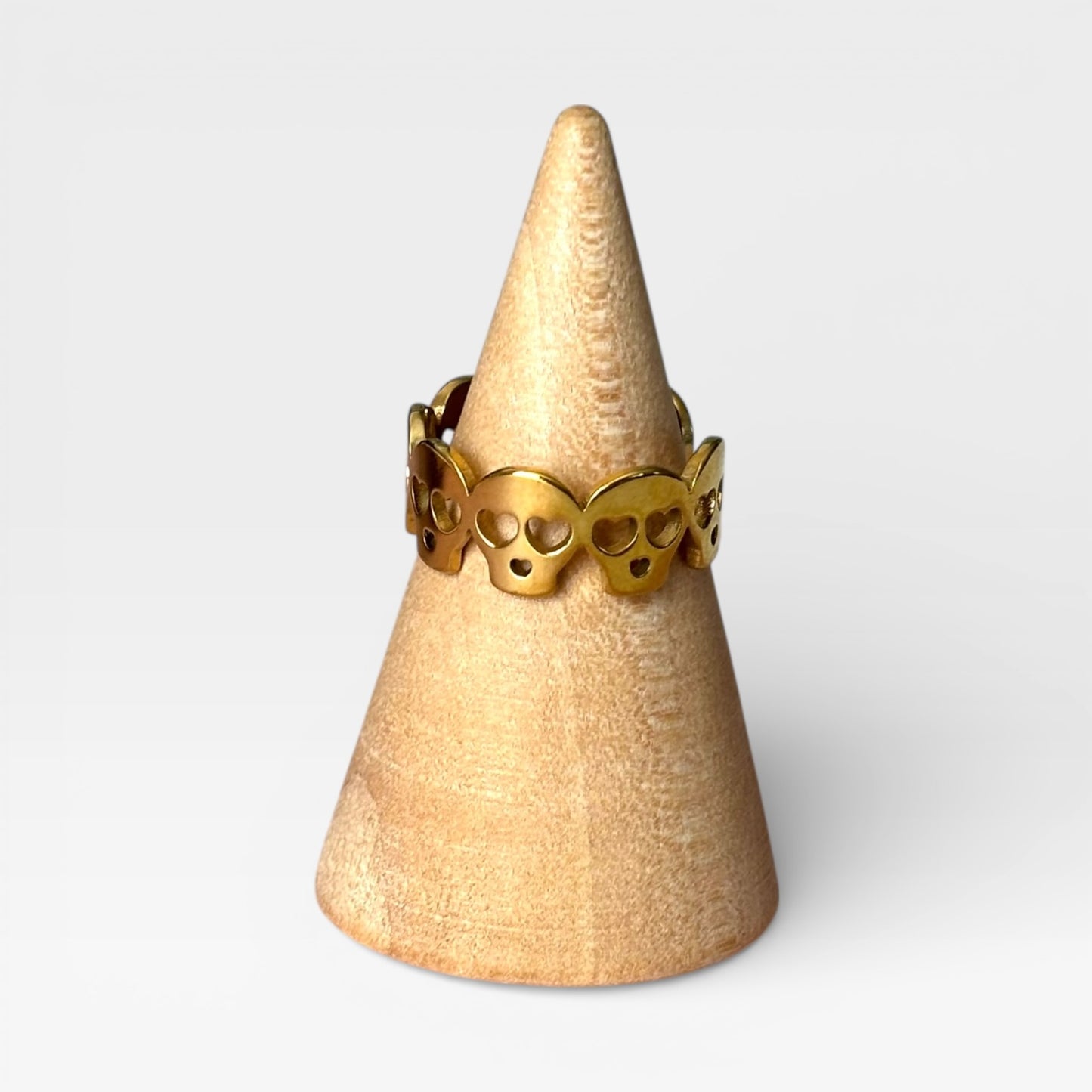 Waterproof Adjustable Skull Ring