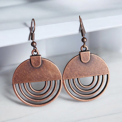 Antique Bronze Dangle Earrings