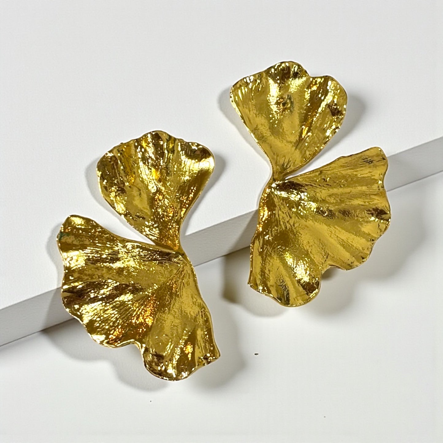 Big Leaf Metal Earring