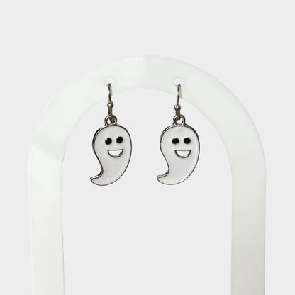 Small Happy Ghost Lightweight Earrings