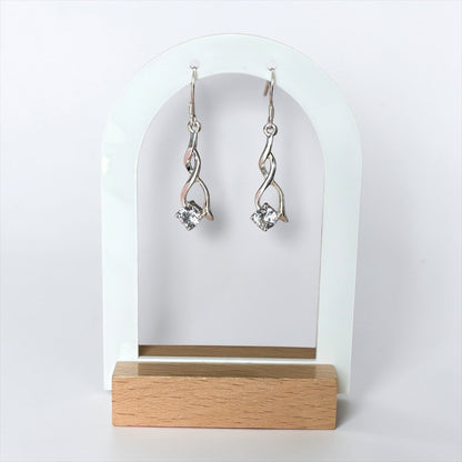 Elegantes pendientes colgantes de cristal