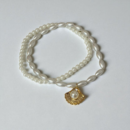 Coastal Charm Shell Anklet Set