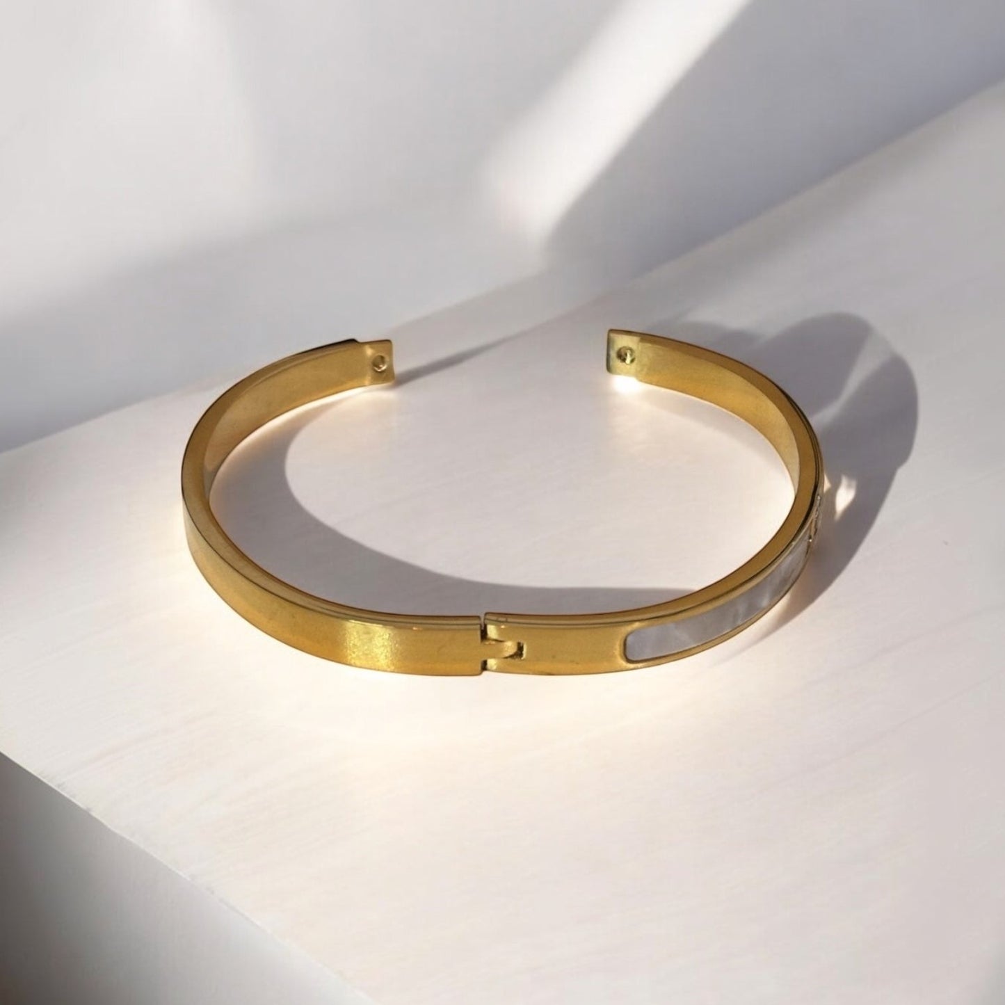 Luxurious Titanium Steel Bangle Bracelet