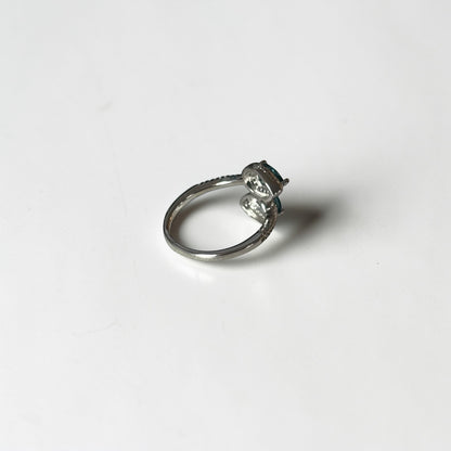 Delicate Adjustable Green Ring