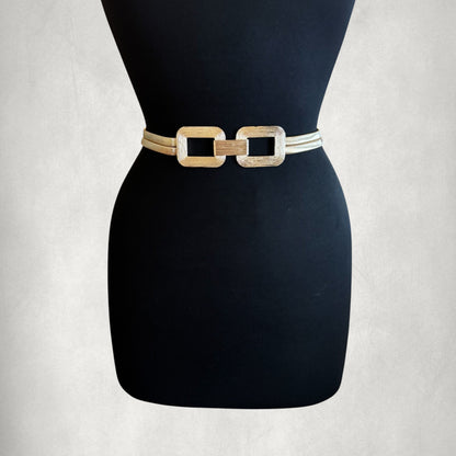 Elegant Geometric Chain Belt
