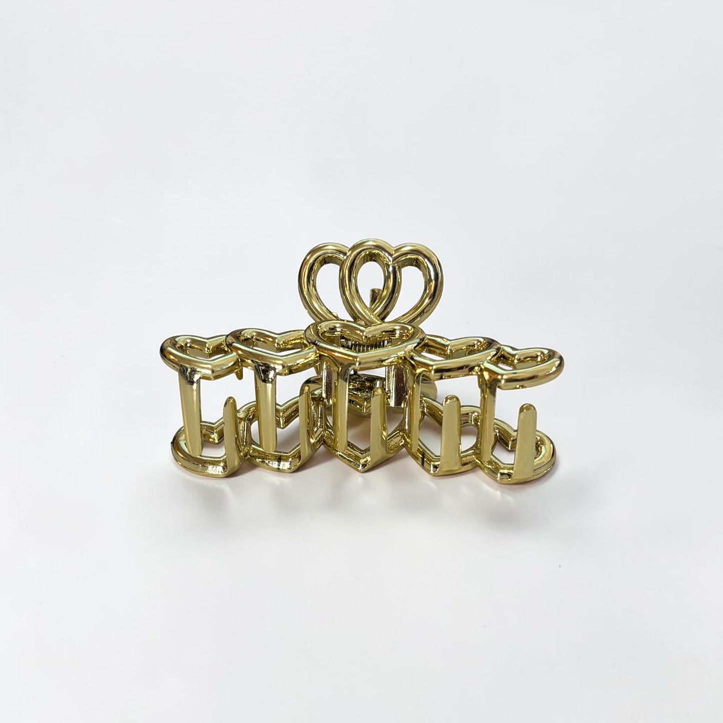 Gold Heart Hair Clip