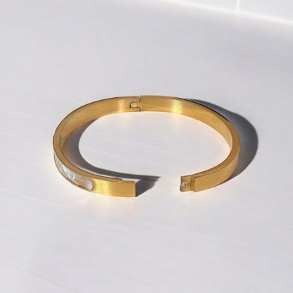 Luxurious Titanium Steel Bangle Bracelet