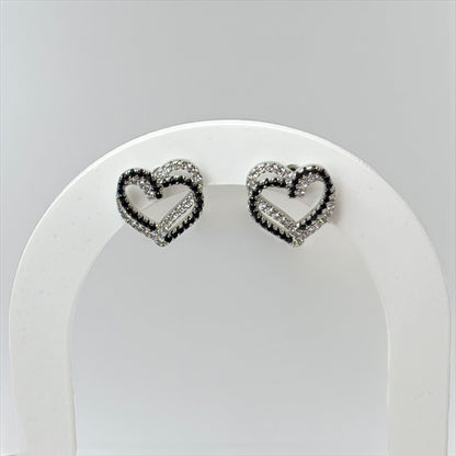 925 Sterling Silver Heart Stud Earring