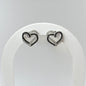 925 Sterling Silver Heart Stud Earring