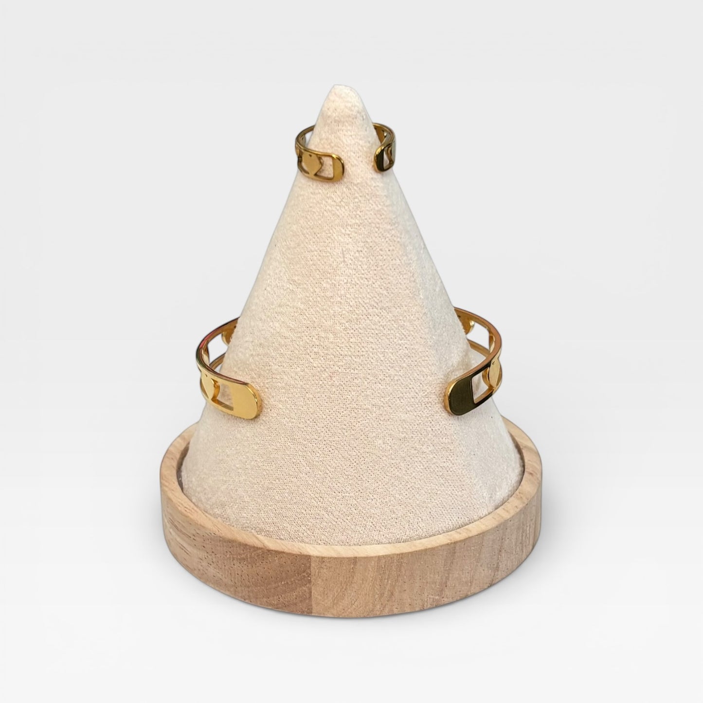 Ring & Cuff Gold Heart Set