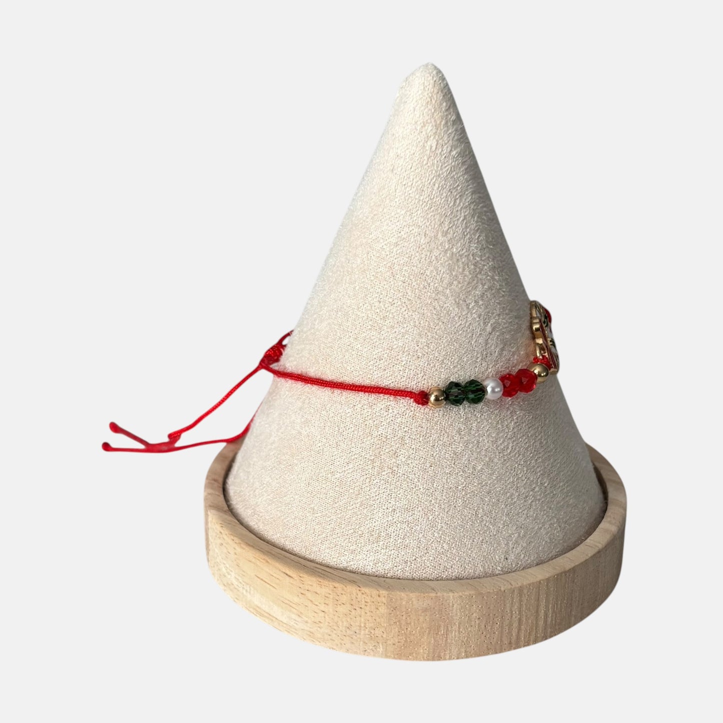 Wreath Christmas Adjustable Bracelet