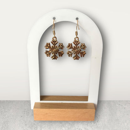 Small Snowflake Dangle Earring