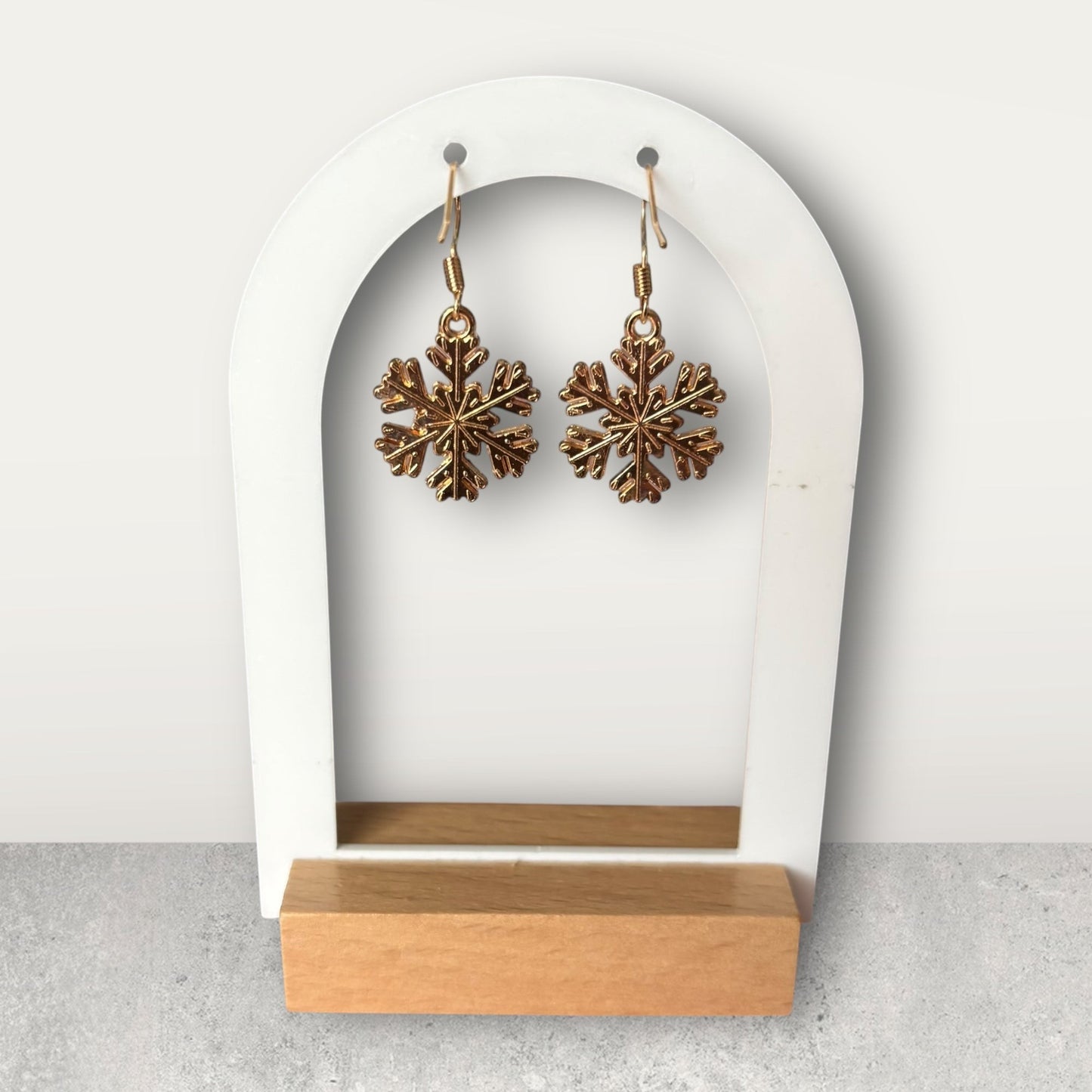 Small Snowflake Dangle Earring