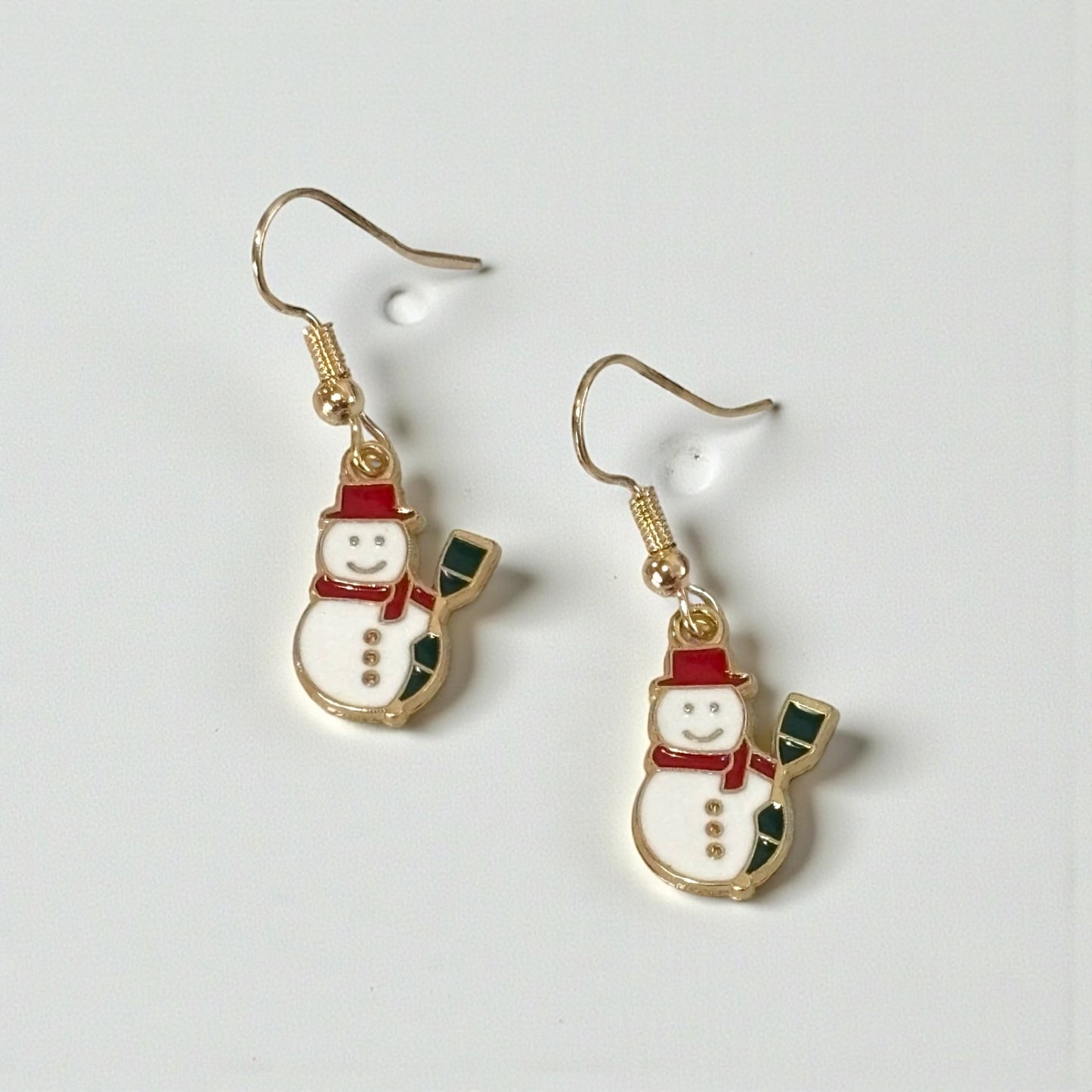Small Snowman Drop Earring
