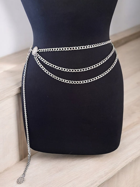Multi-layer Metal Link Chain Belt