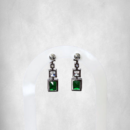 Emerald Elegance Drop Earrings