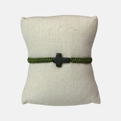 Braided Cross Adjustable Bracelet