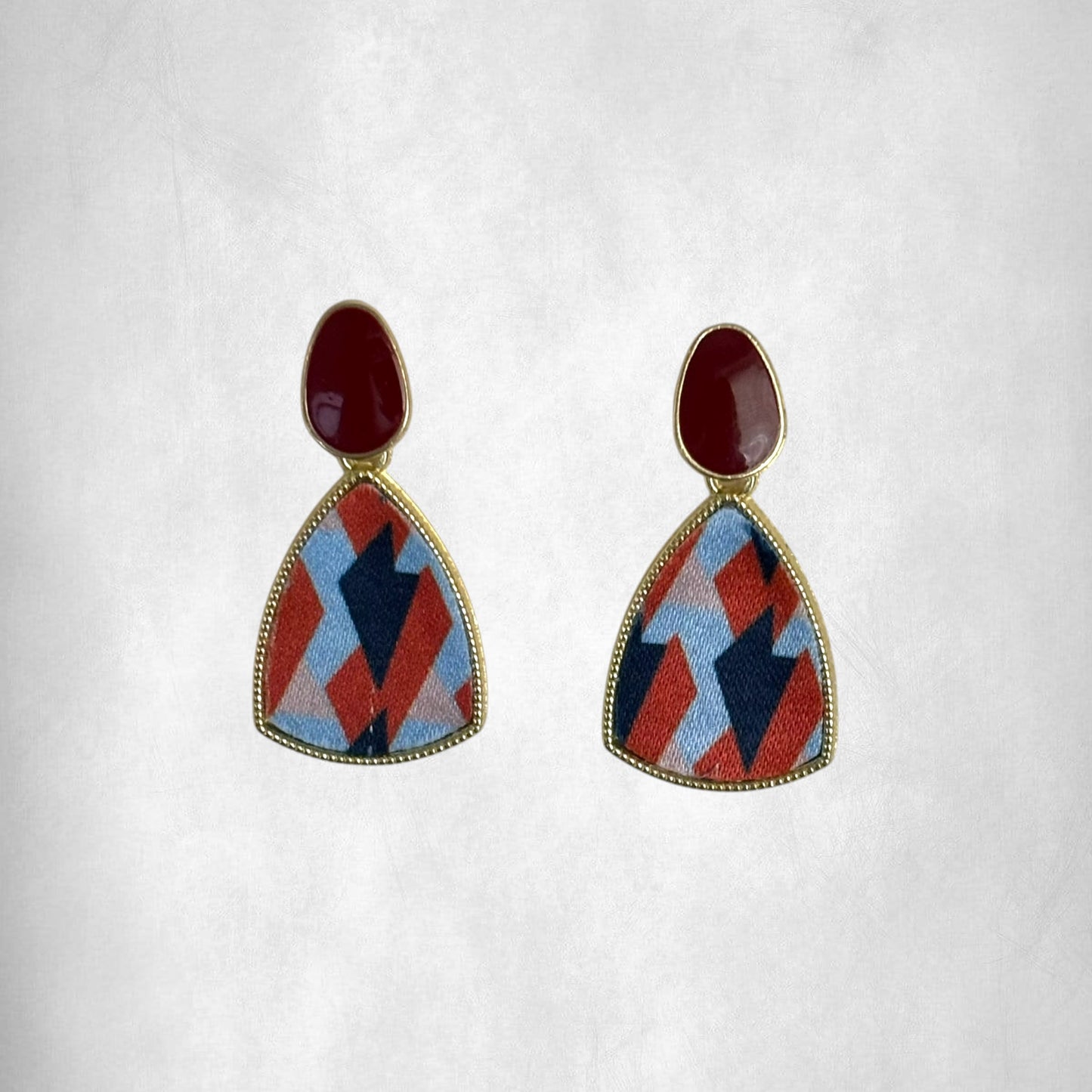 Geometric Vintage Drop Earrings