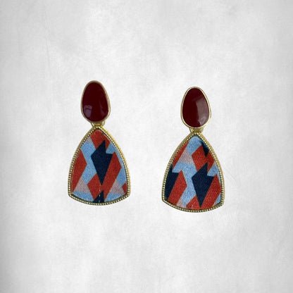 Geometric Vintage Drop Earrings