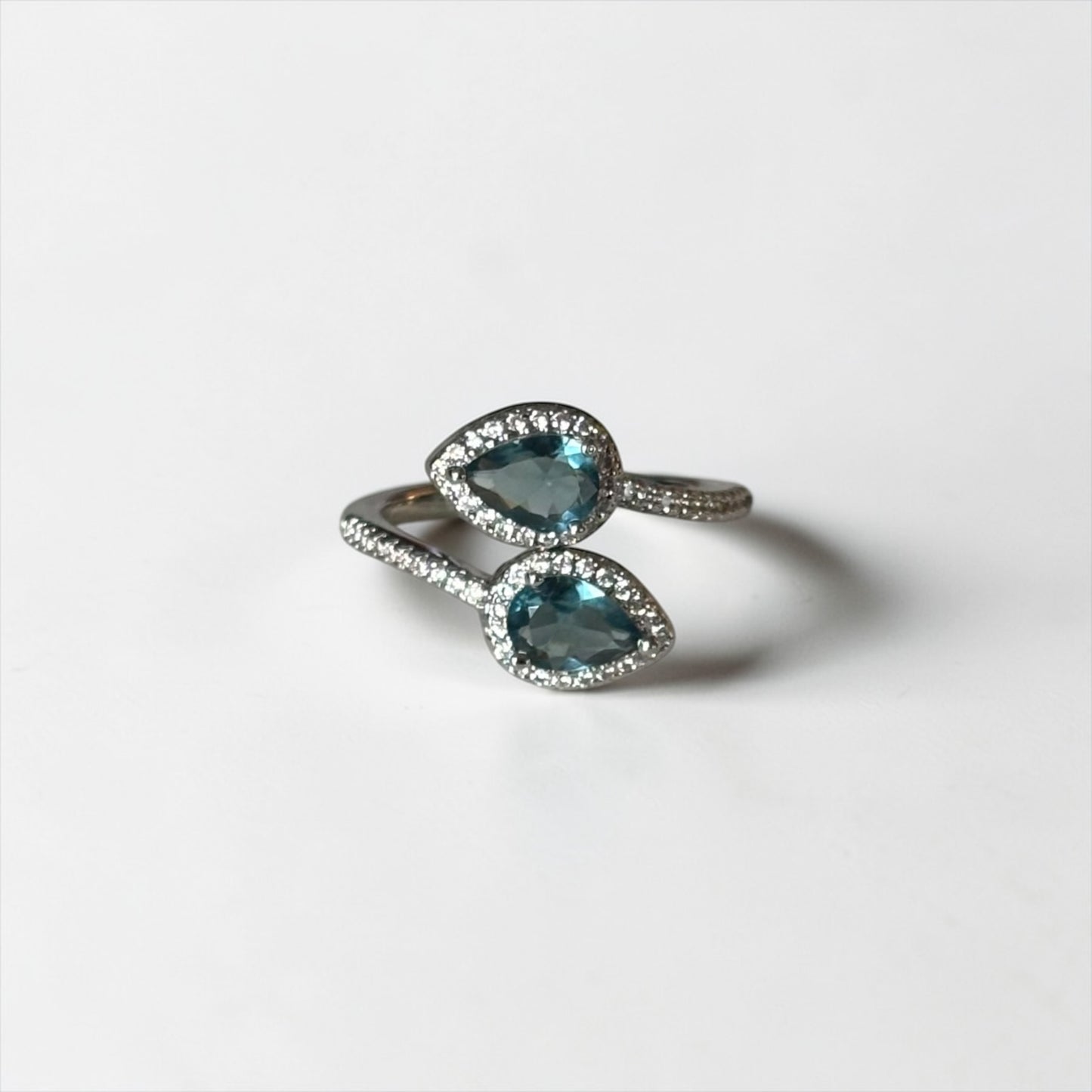 Delicate Adjustable Green Ring