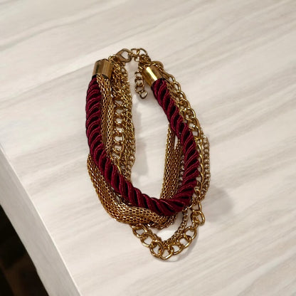 Pulseras casuales de cuerda multicapa para mujer