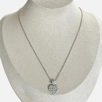 Silver Heart Pendant Necklace
