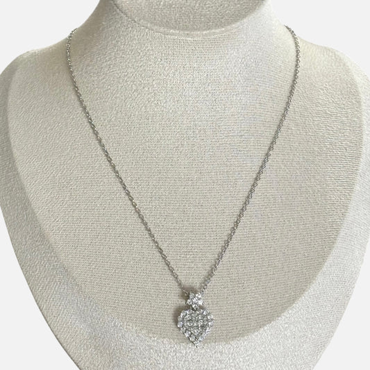 Silver Heart Pendant Necklace