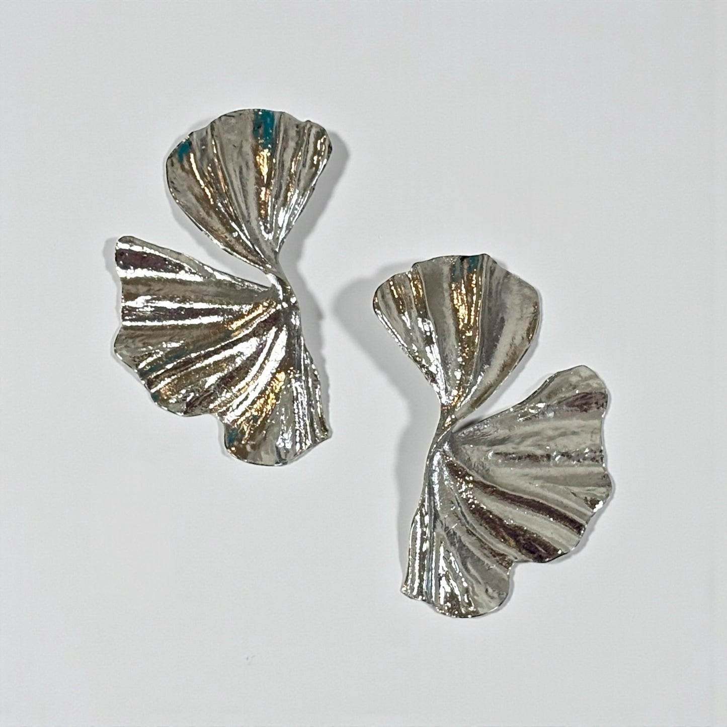 Big Leaf Metal Earring