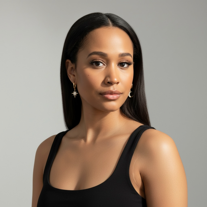 Star And Moon Earrings Set