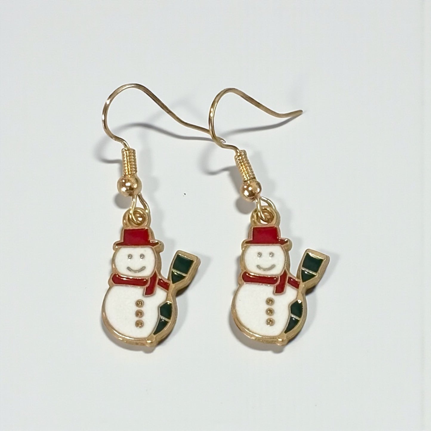 Small Snowman Drop Earring