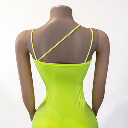 V Neck Long Midi Bodycon Dress
