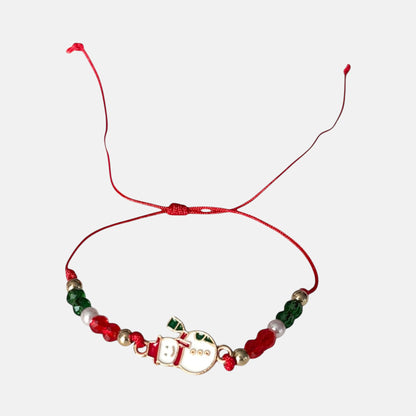 Snowman Christmas Adjustable Bracelet