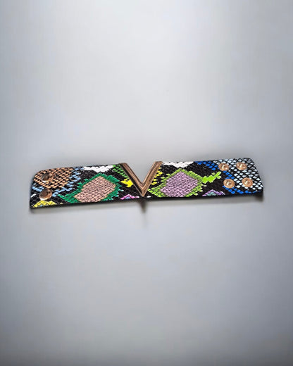 V Shape Wide Charm Cuff Wrap Bracelet