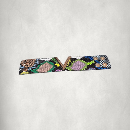 V Shape Wide Charm Cuff Wrap Bracelet