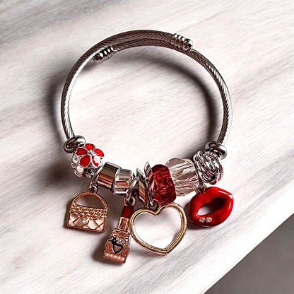 Charm Silver Girly Bracelet