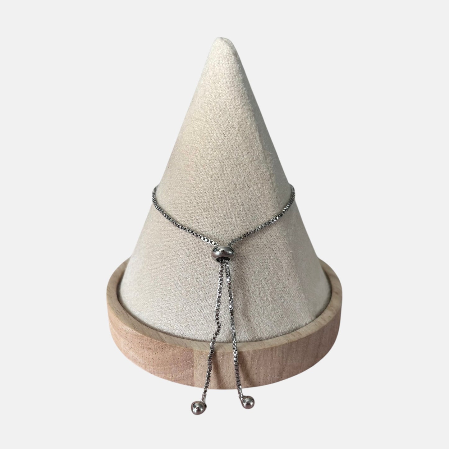 Pulsera de plata con lazo para mujer