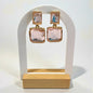 Light Pink Gem Dangle Earring
