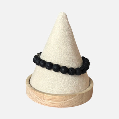 Pulsera de piedra de mancuerna natural para hombre