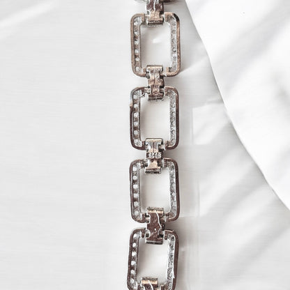 Luxury Rectangle Silver Bracelet