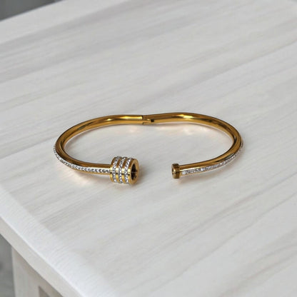 Luxurious Titanium Steel Bangle Bracelet