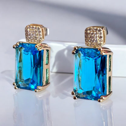 Blue Princess Drop Earring