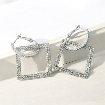 Square Dangle Night Out Earring